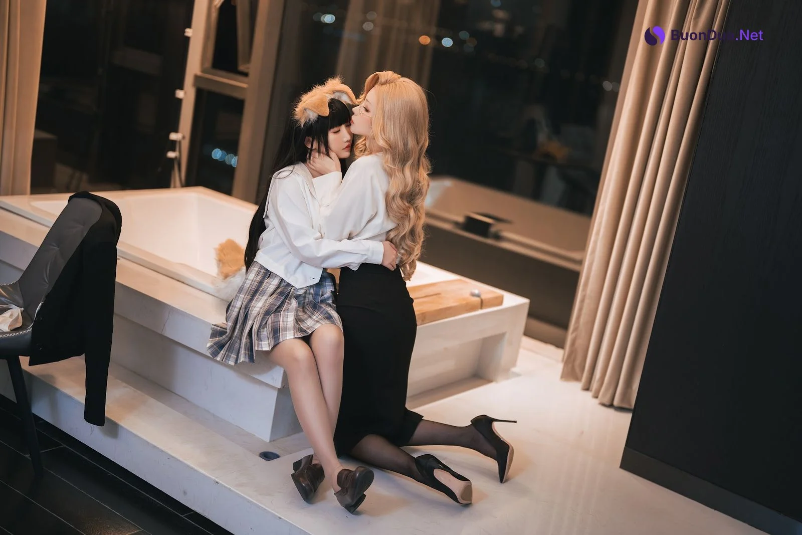Coser@rioko凉凉子 Vol.106 rioko凉凉子&面饼仙儿 女上司组合版 - Photo 10
