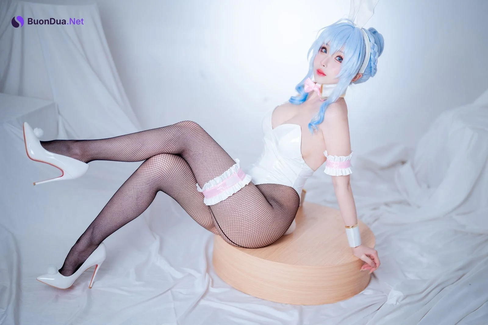 Coser@rioko凉凉子 Vol.108 雪女兔女郎 - รูปภาพ 3