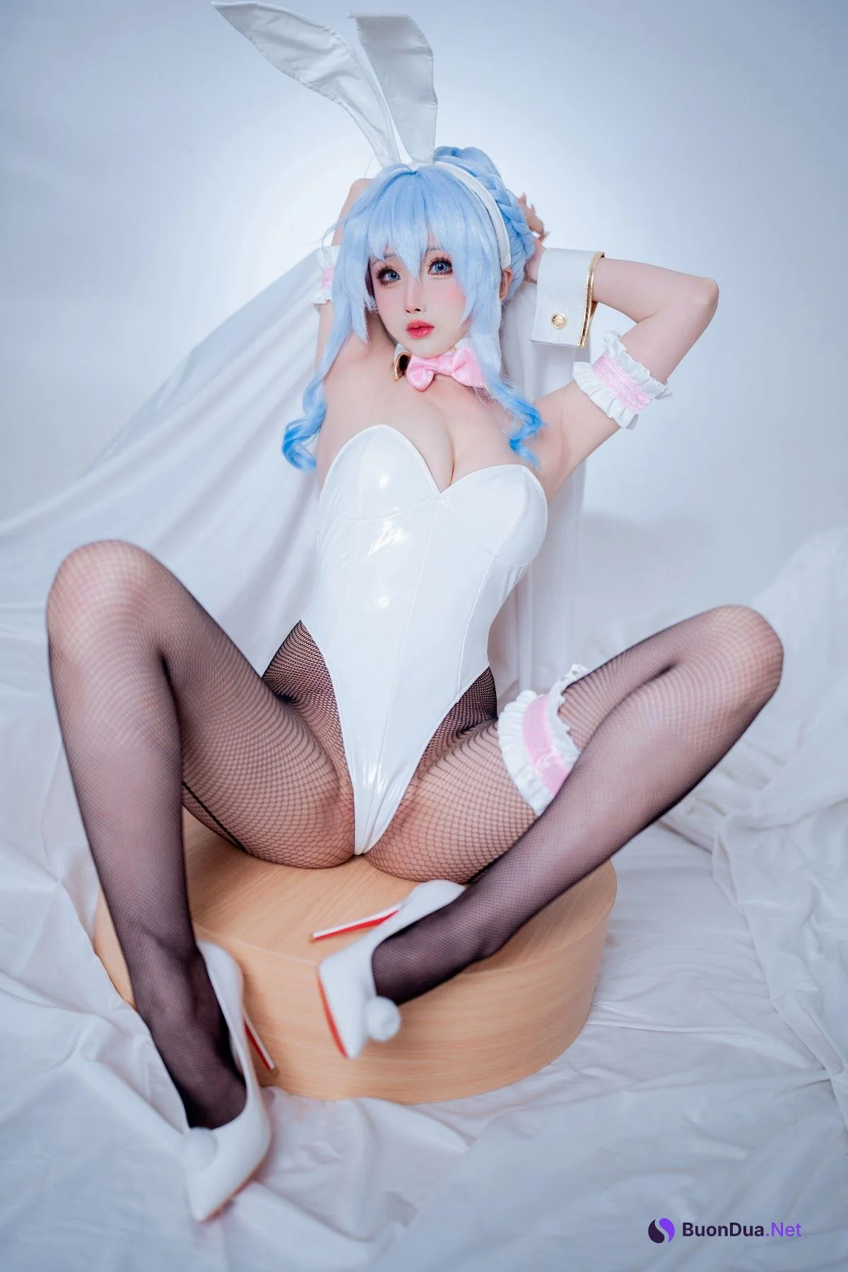 Coser@rioko凉凉子 Vol.108 雪女兔女郎 - รูปภาพ 8