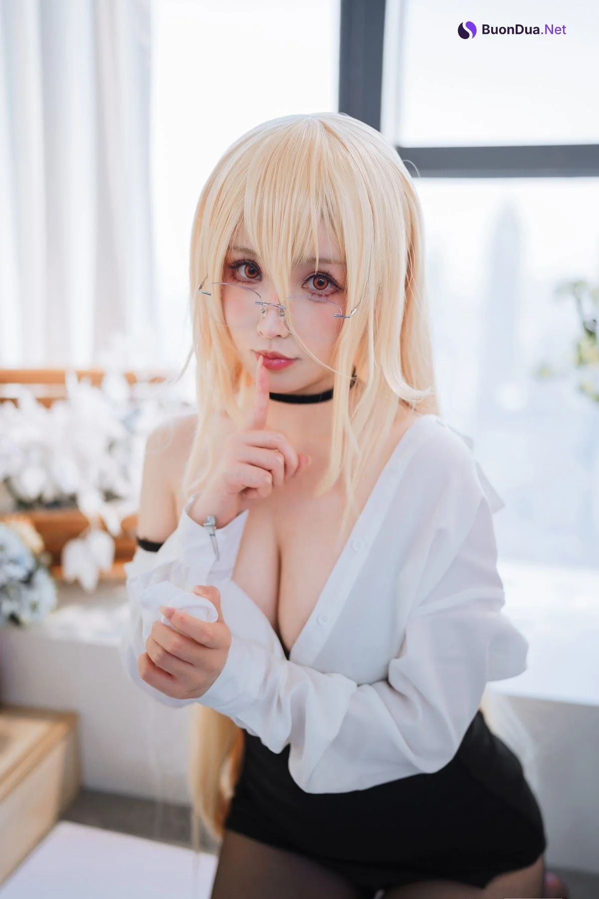 Coser@rioko凉凉子 Vol.113 碧蓝航线 冤仇 办公室的意外 - 사진 2