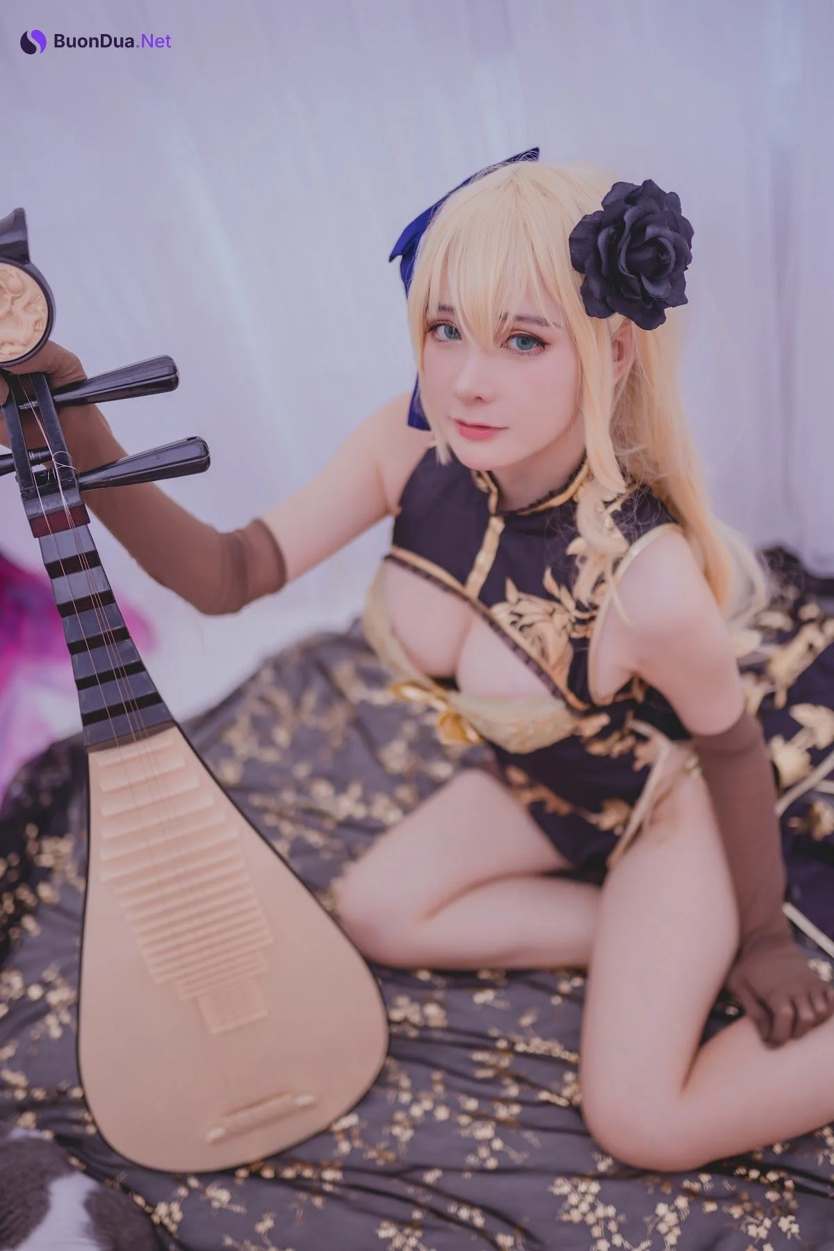 Coser@前羽_rr – 幻想 金莲 - 照片 10