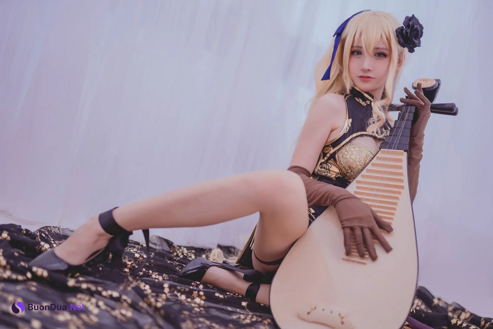 Coser@前羽_rr – 幻想 金莲 - 照片 12