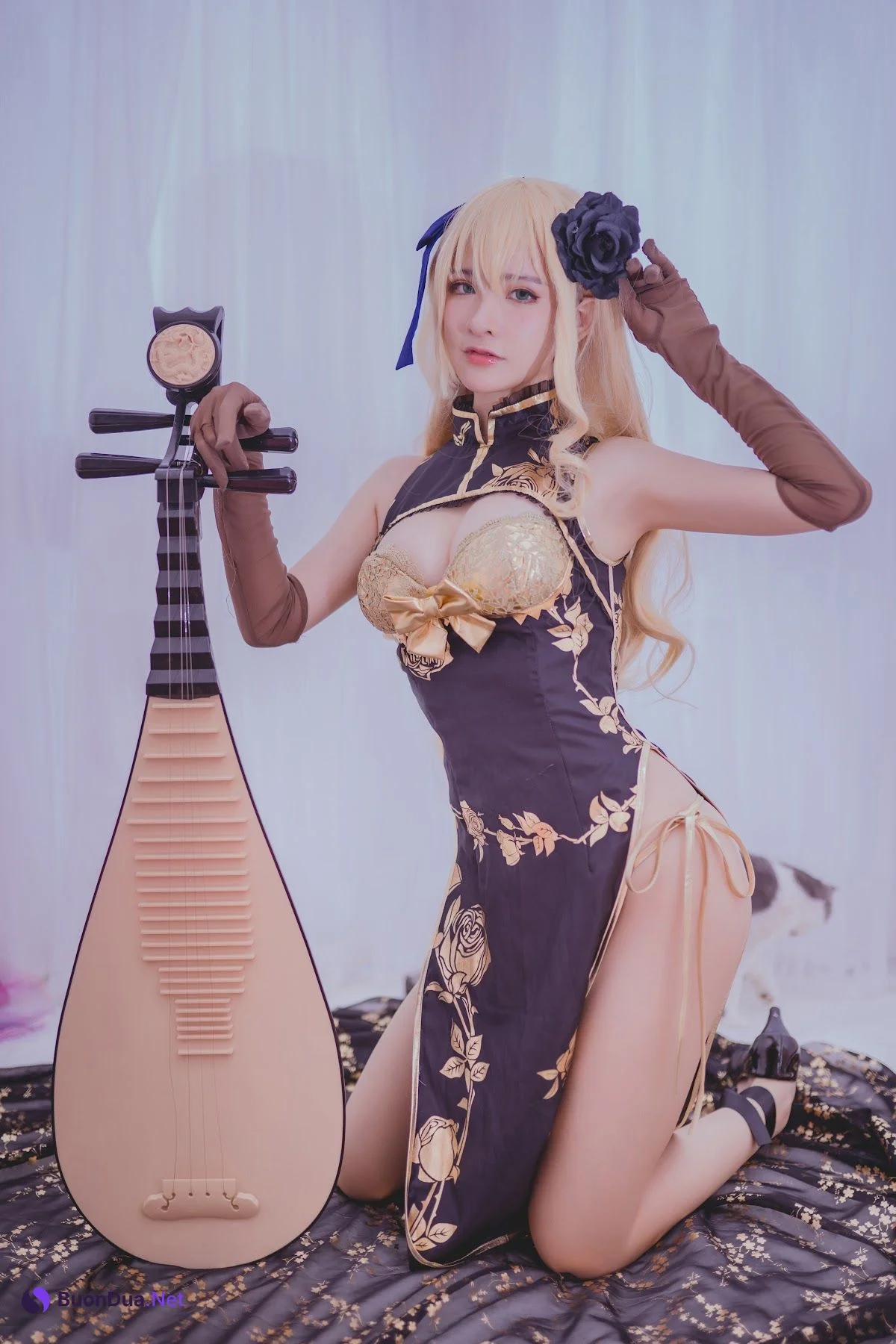 Coser@前羽_rr – 幻想 金莲 - 照片 13