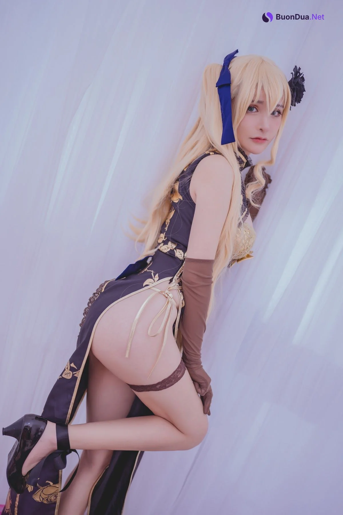 Coser@前羽_rr – 幻想 金莲 - 照片 22
