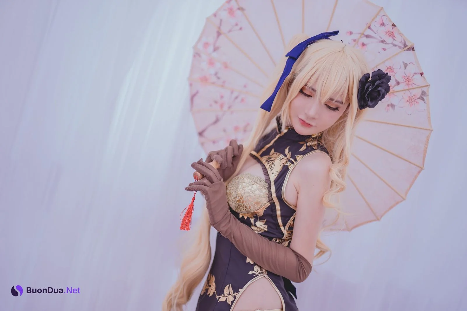 Coser@前羽_rr – 幻想 金莲 - 照片 23