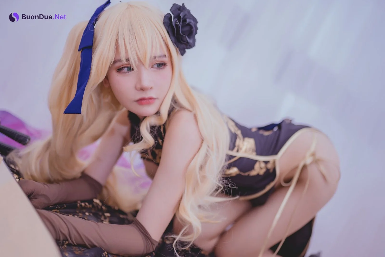Coser@前羽_rr – 幻想 金莲 - 照片 25