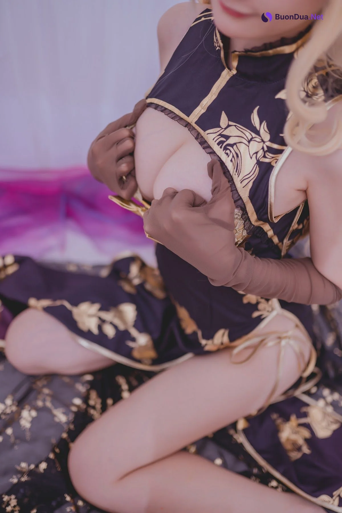 Coser@前羽_rr – 幻想 金莲 - 照片 28