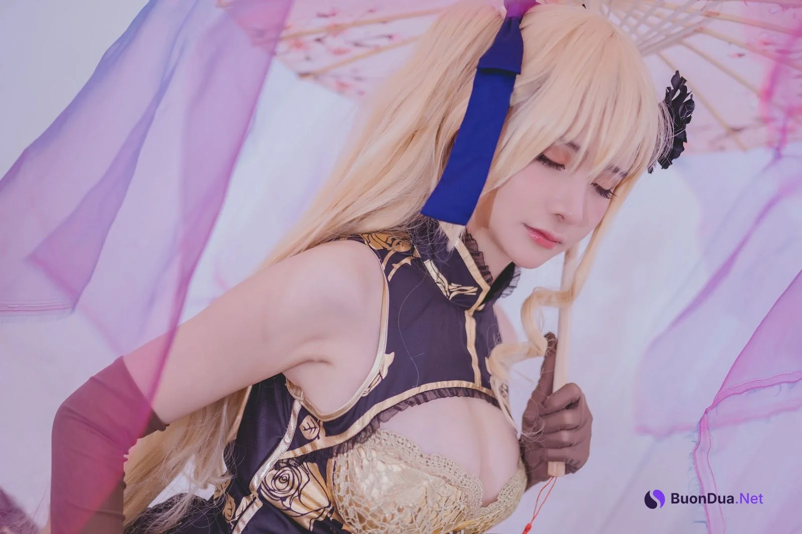 Coser@前羽_rr – 幻想 金莲 - 照片 30