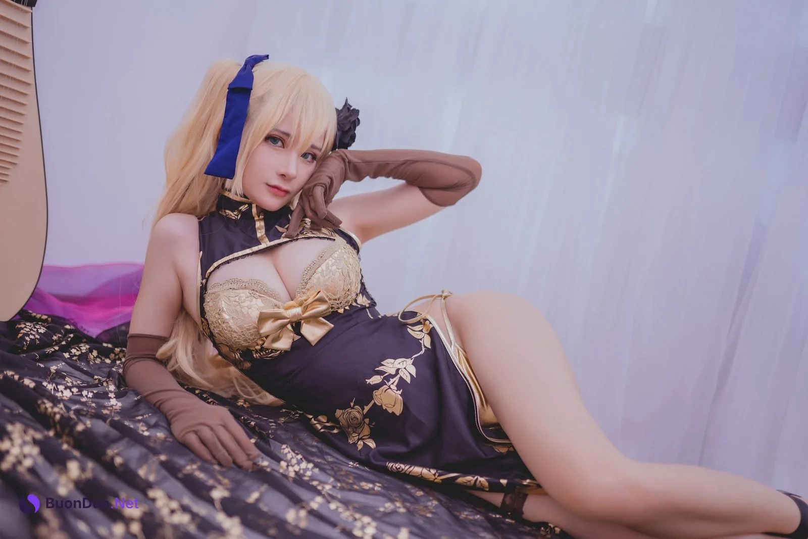 Coser@前羽_rr – 幻想 金莲 - 照片 6