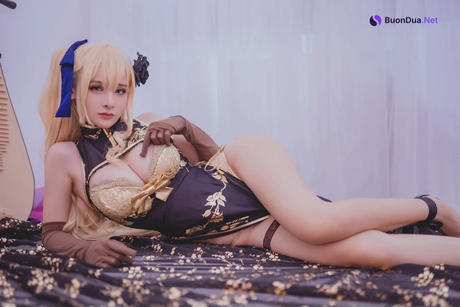 Coser@前羽_rr – 幻想 金莲 - 照片 7