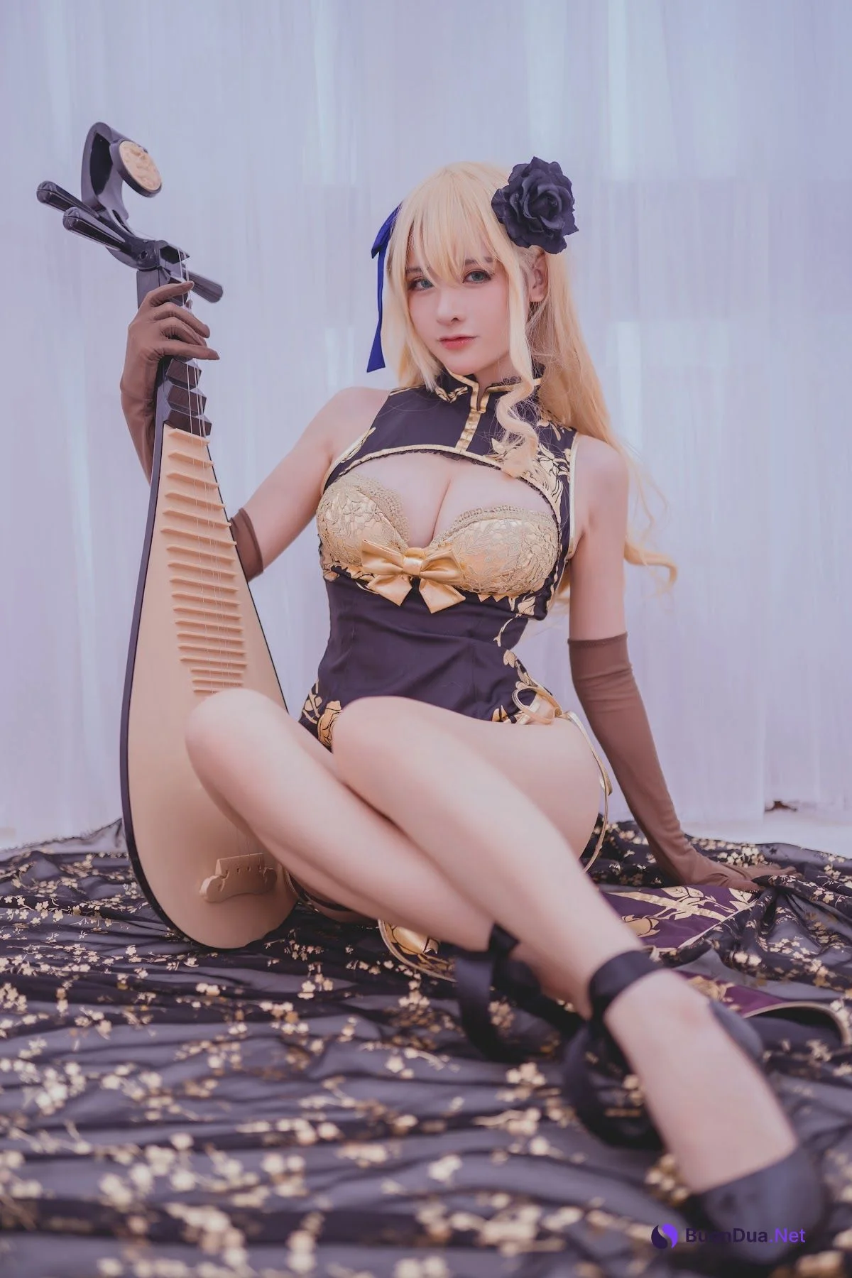 Coser@前羽_rr – 幻想 金莲 - 照片 8
