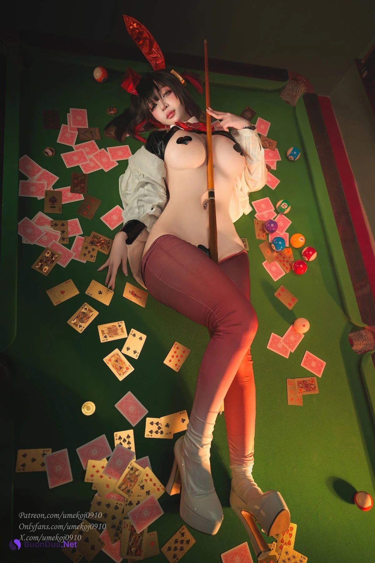 Coser@UmekoJ – Rouge Unluckky Rabbit NIKKE - Photo 12