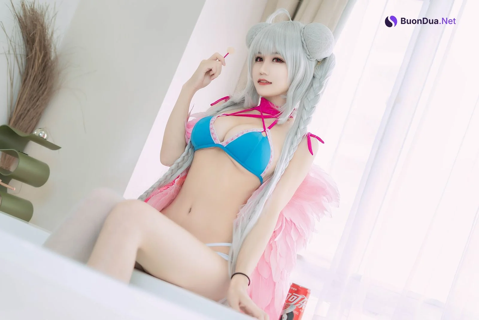 Coser@小仓千代w – 可畏泳装 - 照片 16