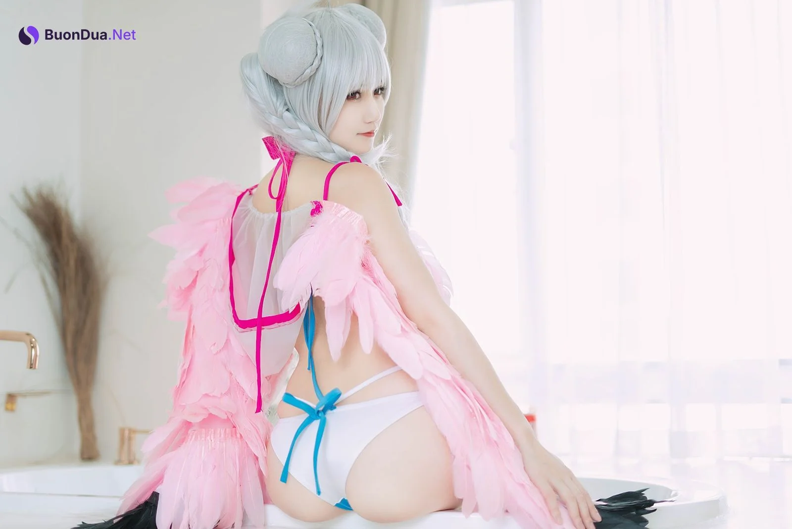 Coser@小仓千代w – 可畏泳装 - 照片 19
