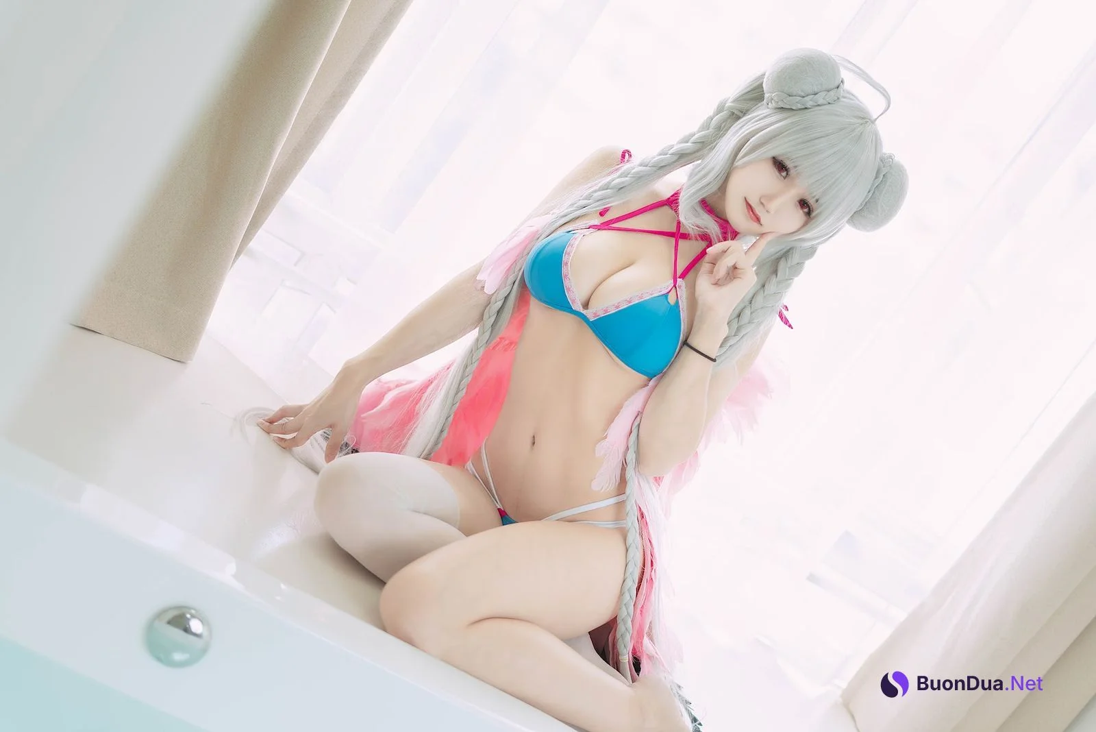Coser@小仓千代w – 可畏泳装 - 照片 3