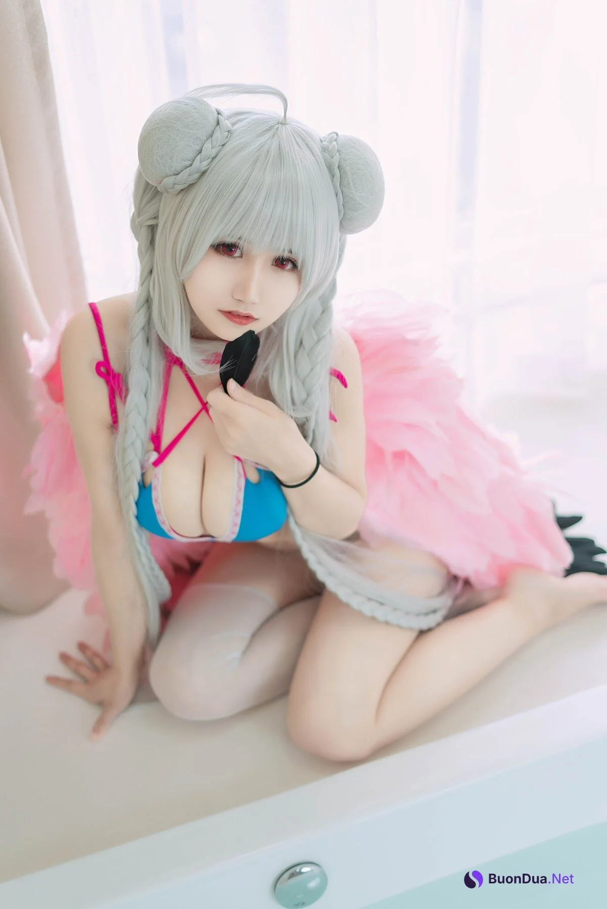 Coser@小仓千代w – 可畏泳装 - 照片 8