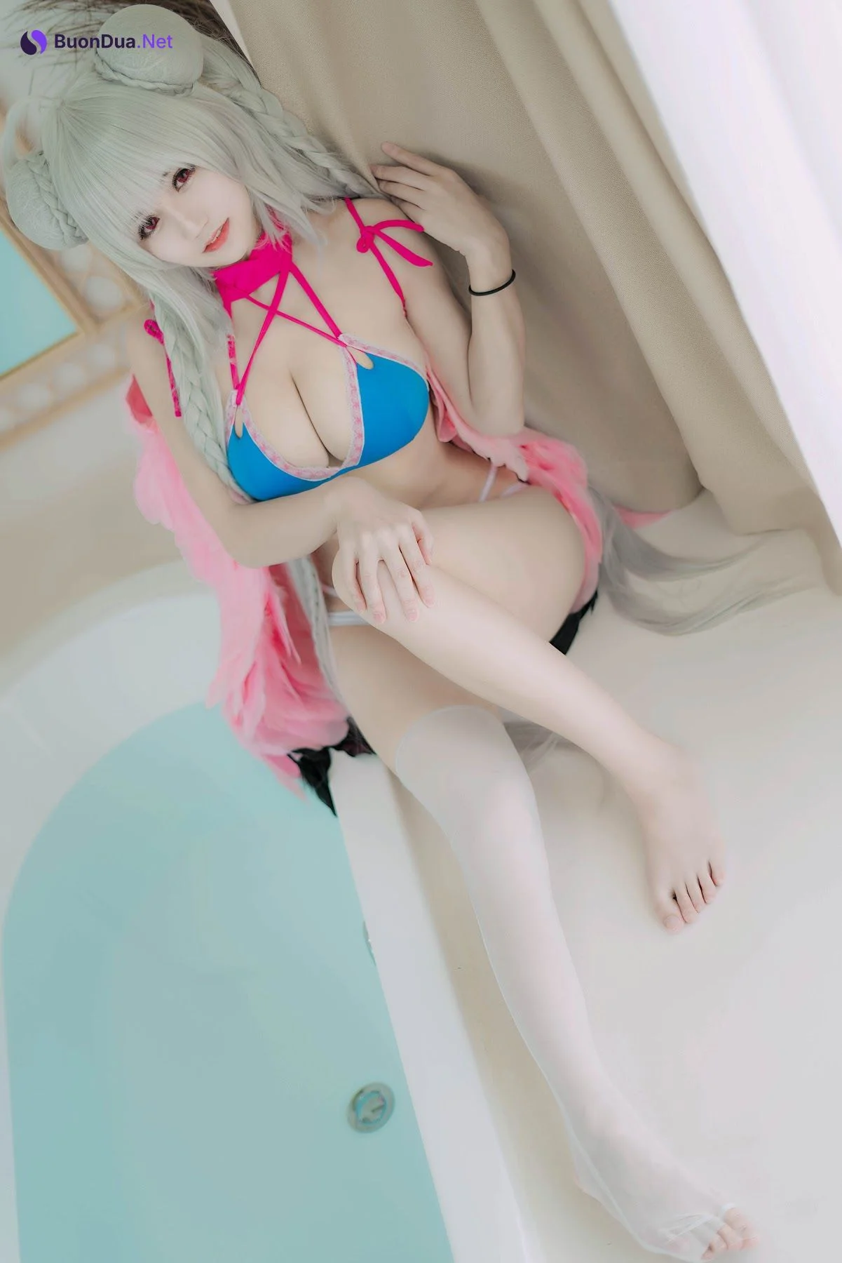 Coser@小仓千代w – 可畏泳装 - 照片 9