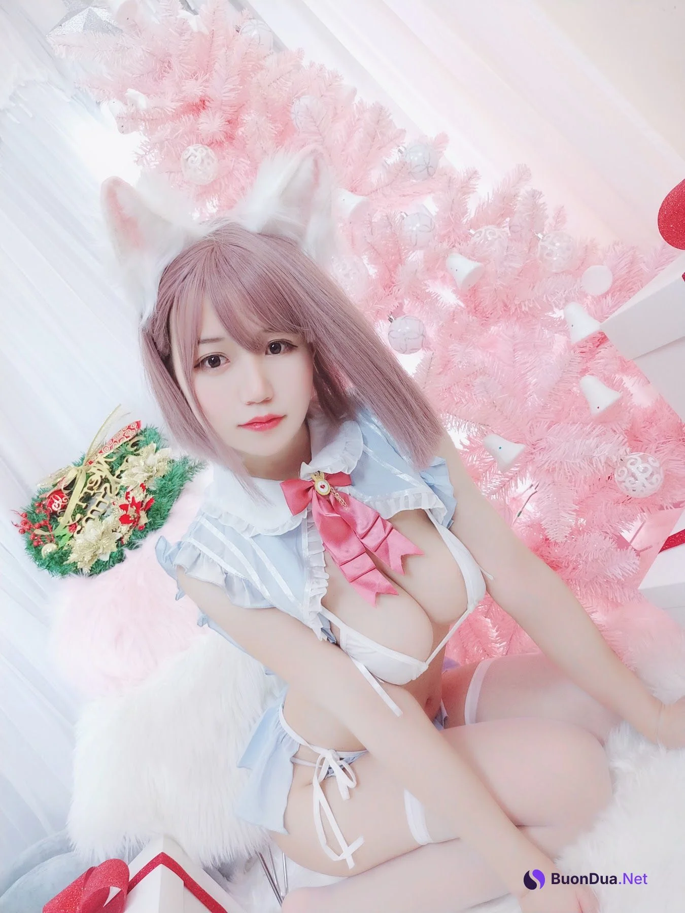 Coser@小仓千代w – 可可爱爱圣诞节 - 照片 2