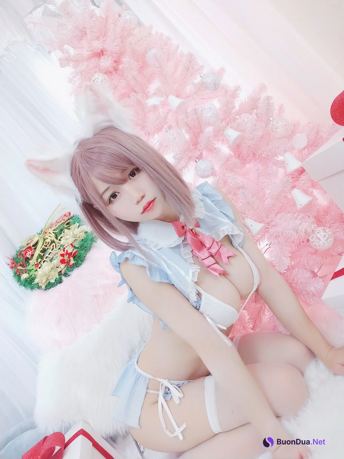 Coser@小仓千代w – 可可爱爱圣诞节 - 照片 6