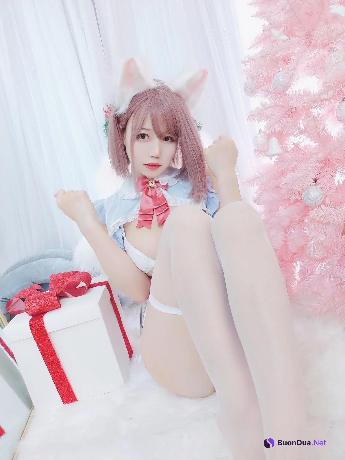 Coser@小仓千代w – 可可爱爱圣诞节 - 照片 8