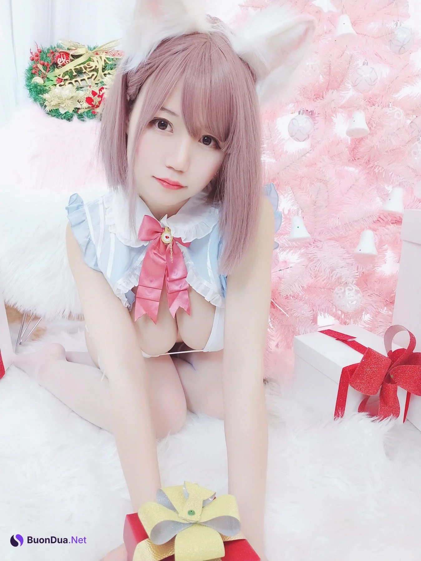 Coser@小仓千代w – 可可爱爱圣诞节 - 照片 9