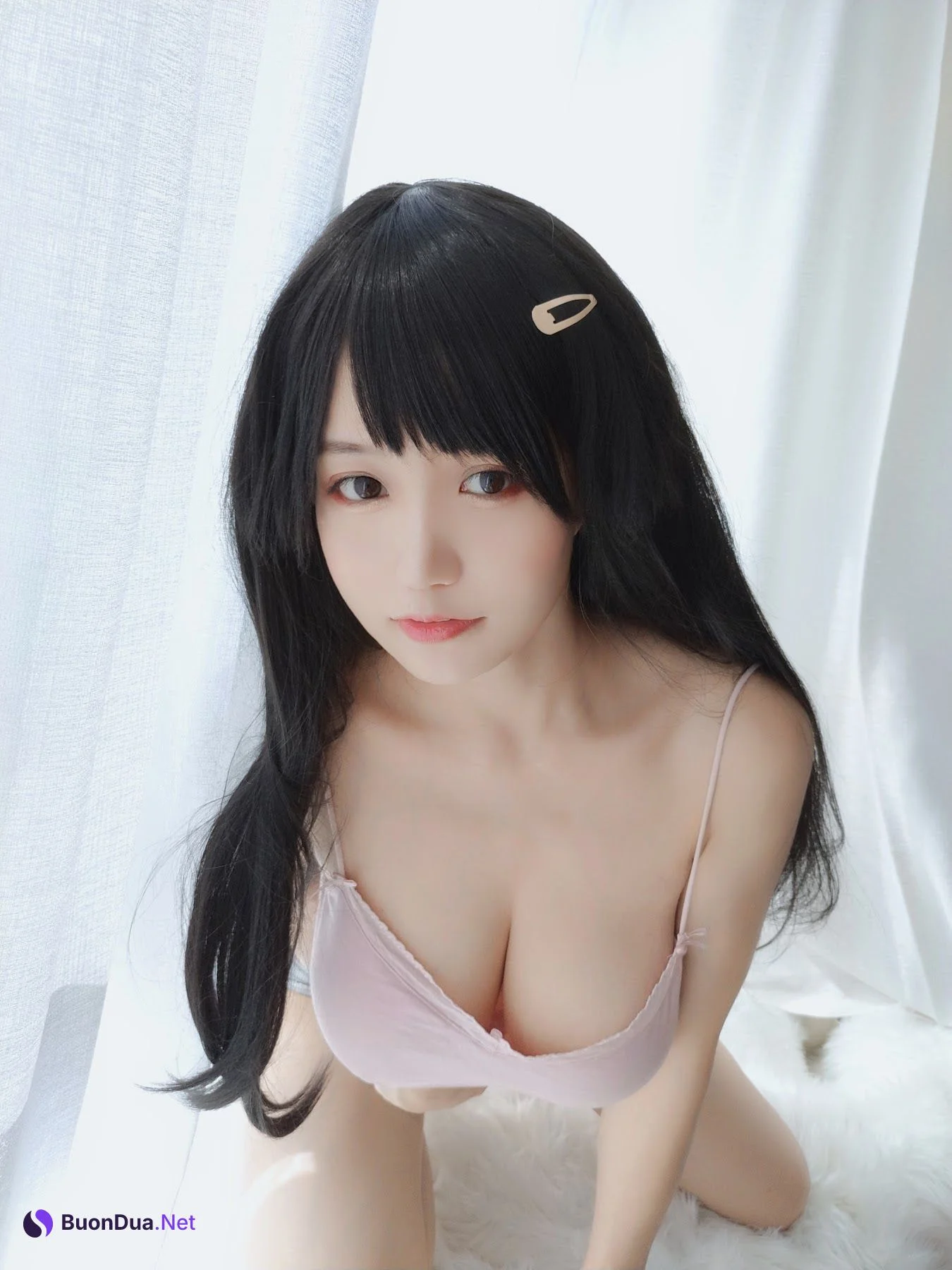 Coser@小仓千代w No.003 粉色吊带 - 照片 4