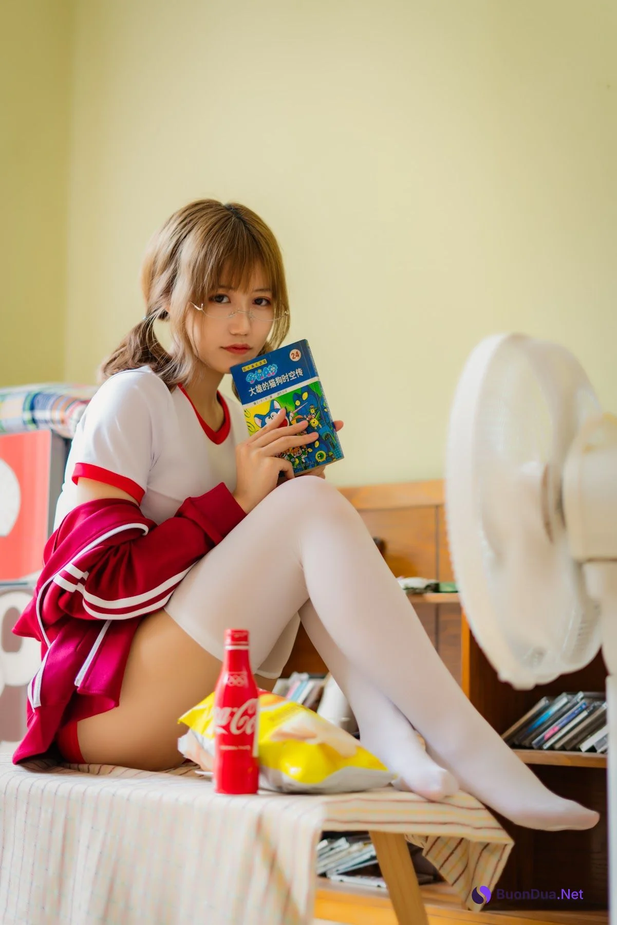 Coser@小仓千代w No.005 红色体操服 - Photo 18