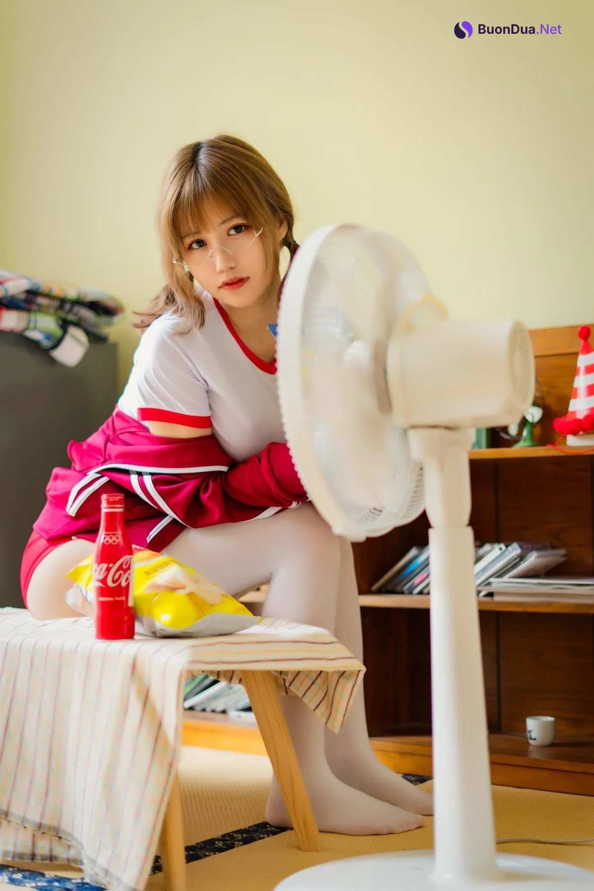 Coser@小仓千代w No.005 红色体操服 - Photo 19