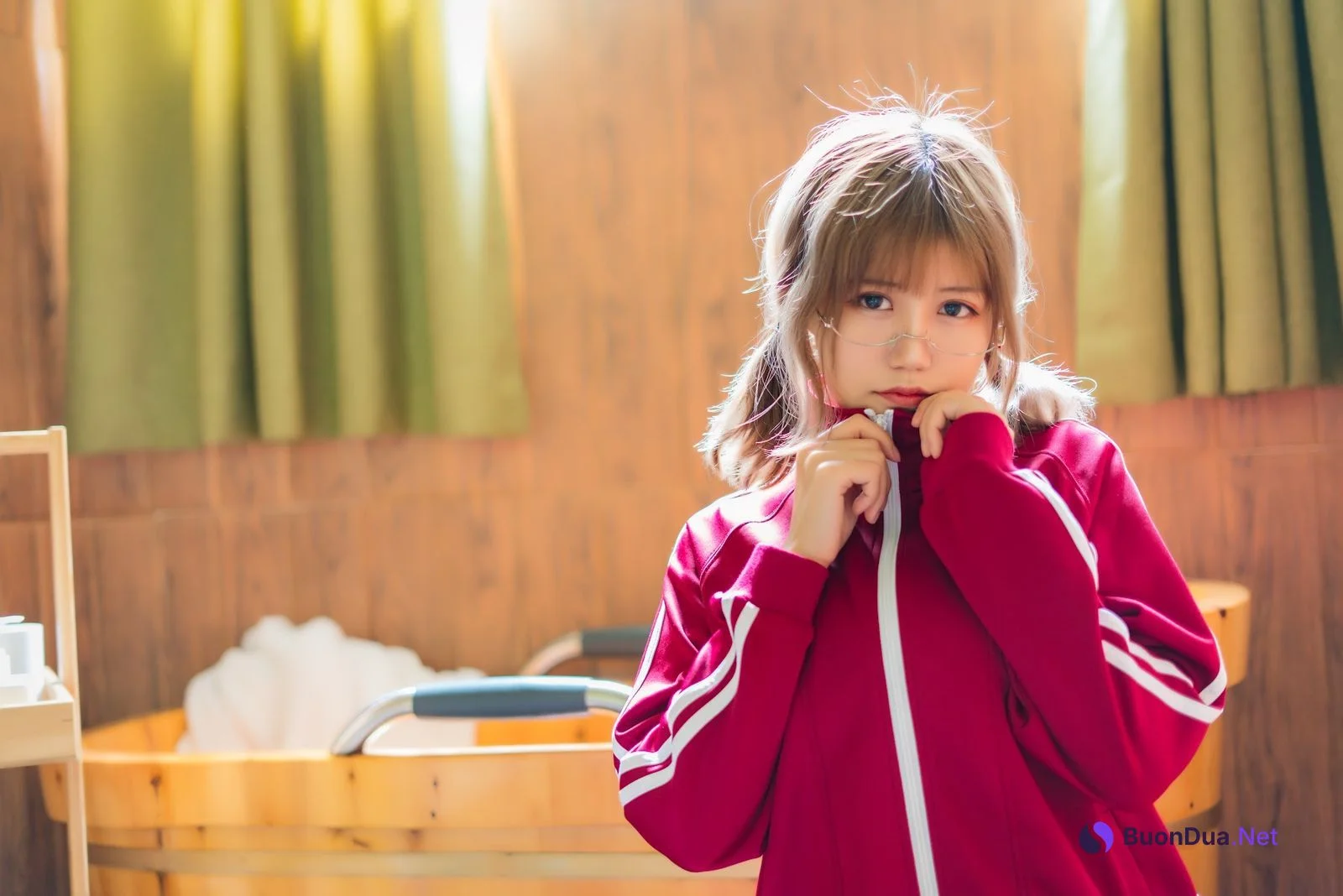 Coser@小仓千代w No.005 红色体操服 - Photo 3