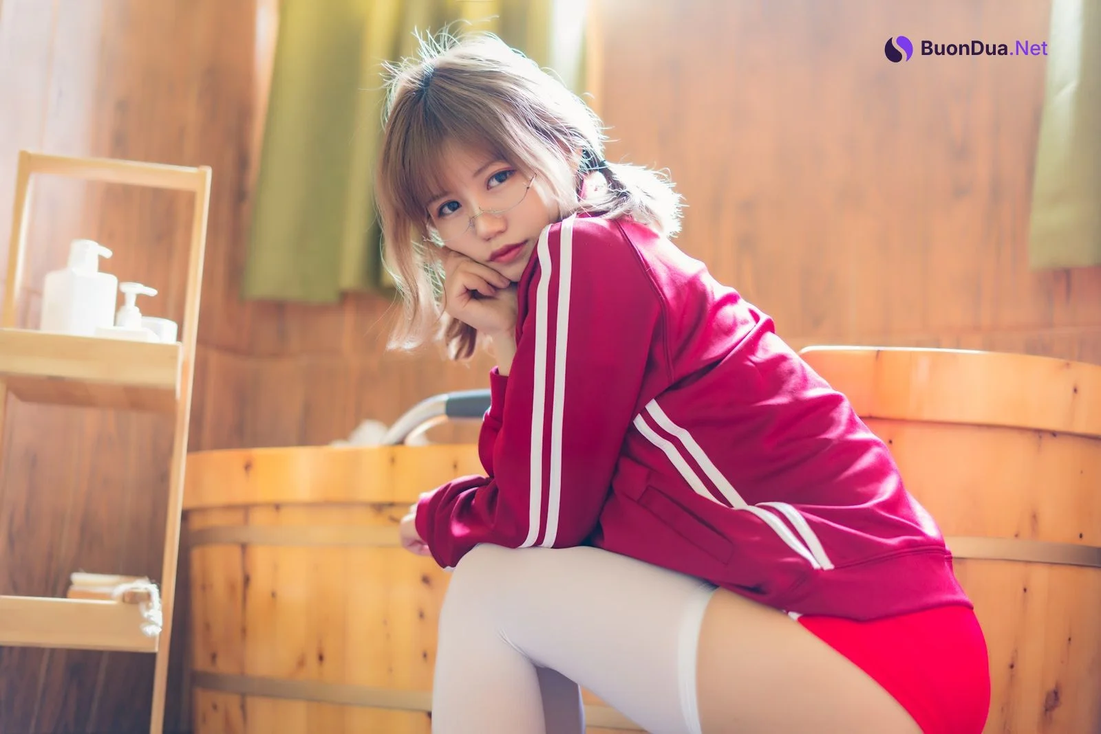 Coser@小仓千代w No.005 红色体操服 - Photo 4