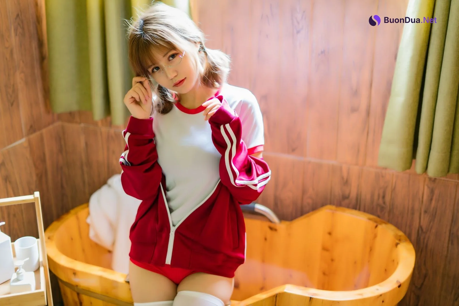 Coser@小仓千代w No.005 红色体操服 - Photo 7