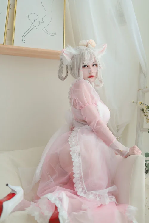 Coser@小仓千代w No.007 透明女仆粉色