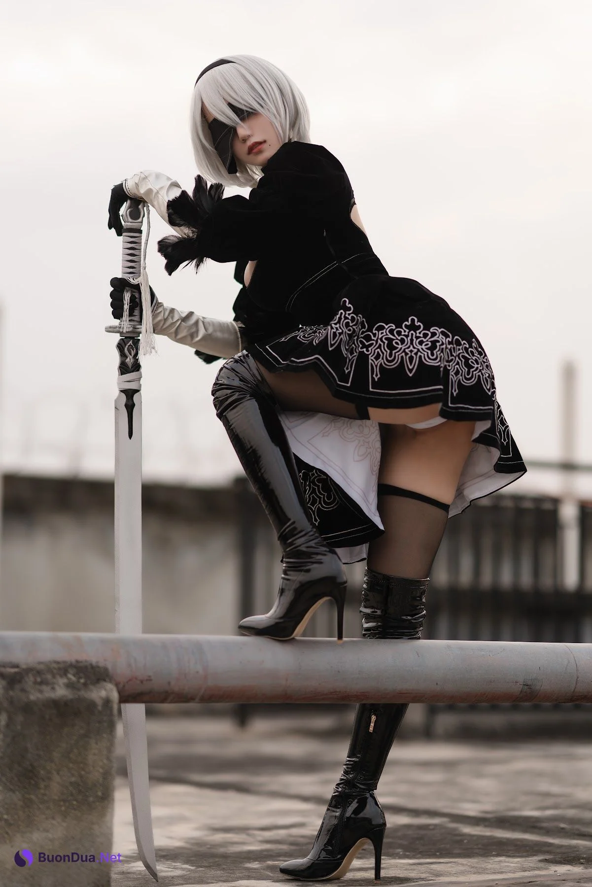 Coser@小仓千代w No.011 8月舰长写真 2B原皮 - Photo 13