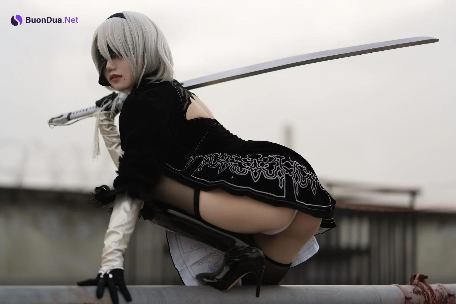 Coser@小仓千代w No.011 8月舰长写真 2B原皮 - Photo 14