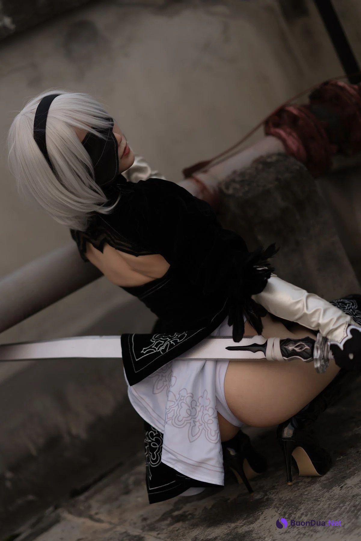 Coser@小仓千代w No.011 8月舰长写真 2B原皮 - Photo 19