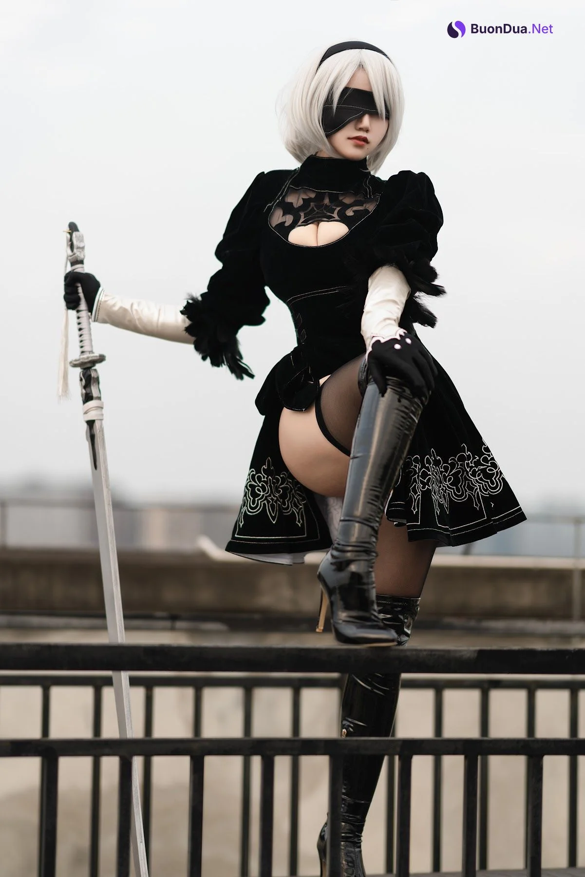 Coser@小仓千代w No.011 8月舰长写真 2B原皮 - Photo 2