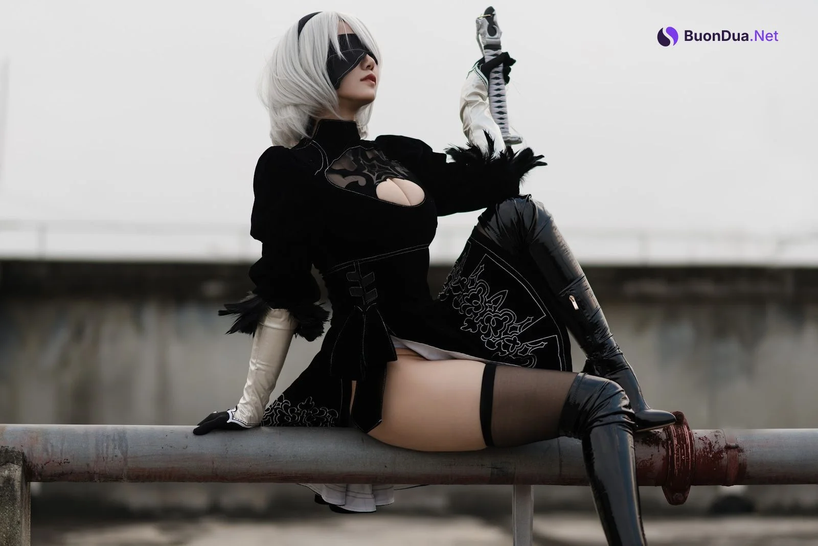 Coser@小仓千代w No.011 8月舰长写真 2B原皮 - Photo 6