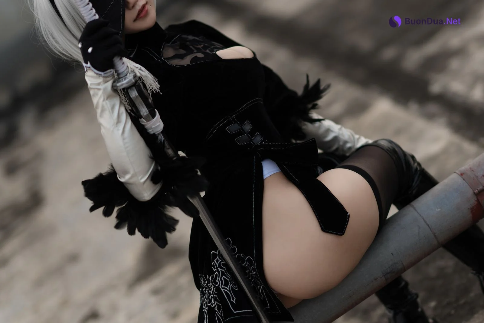 Coser@小仓千代w No.011 8月舰长写真 2B原皮 - Photo 9