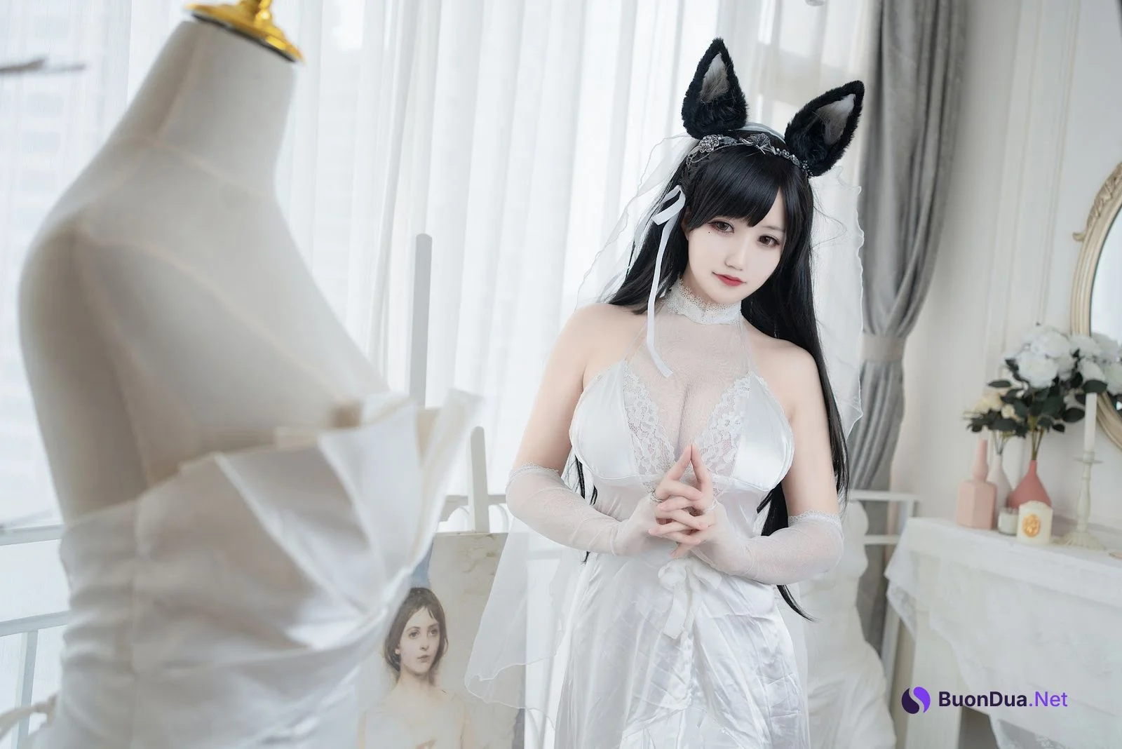 Coser@小仓千代w No.015 爱宕婚纱 - 사진 13