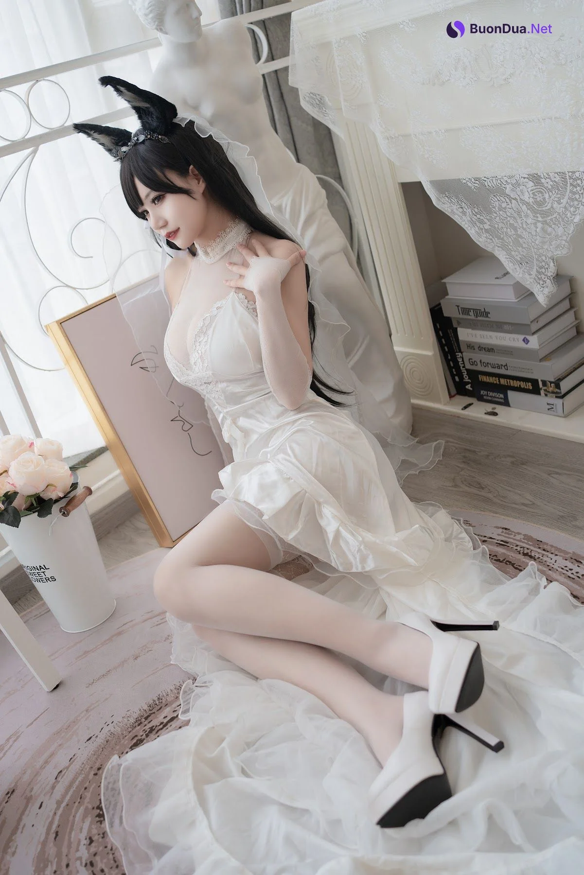 Coser@小仓千代w No.015 爱宕婚纱 - 사진 3