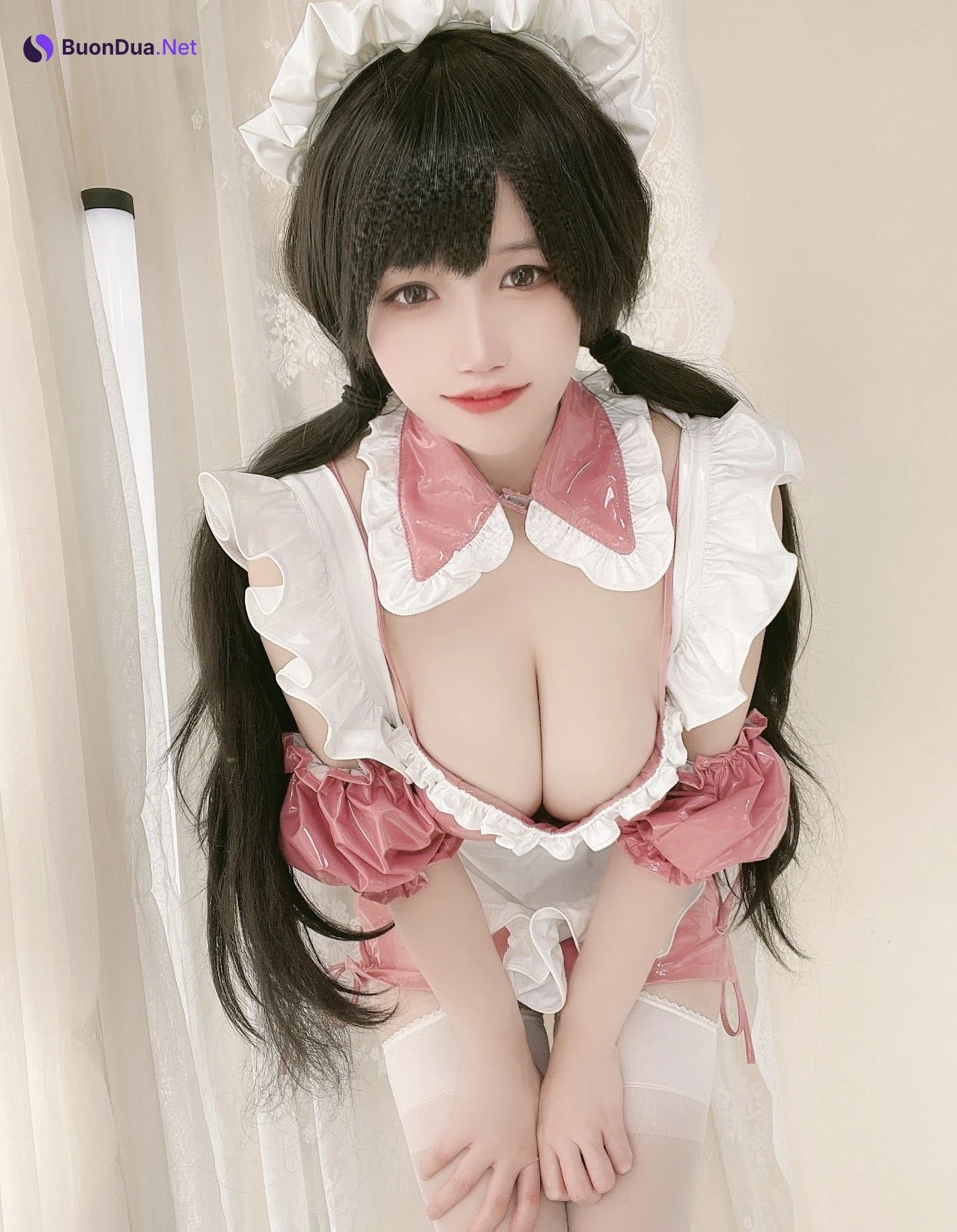 Coser@小仓千代w No.016 粉色漆皮女仆 - Photo 13