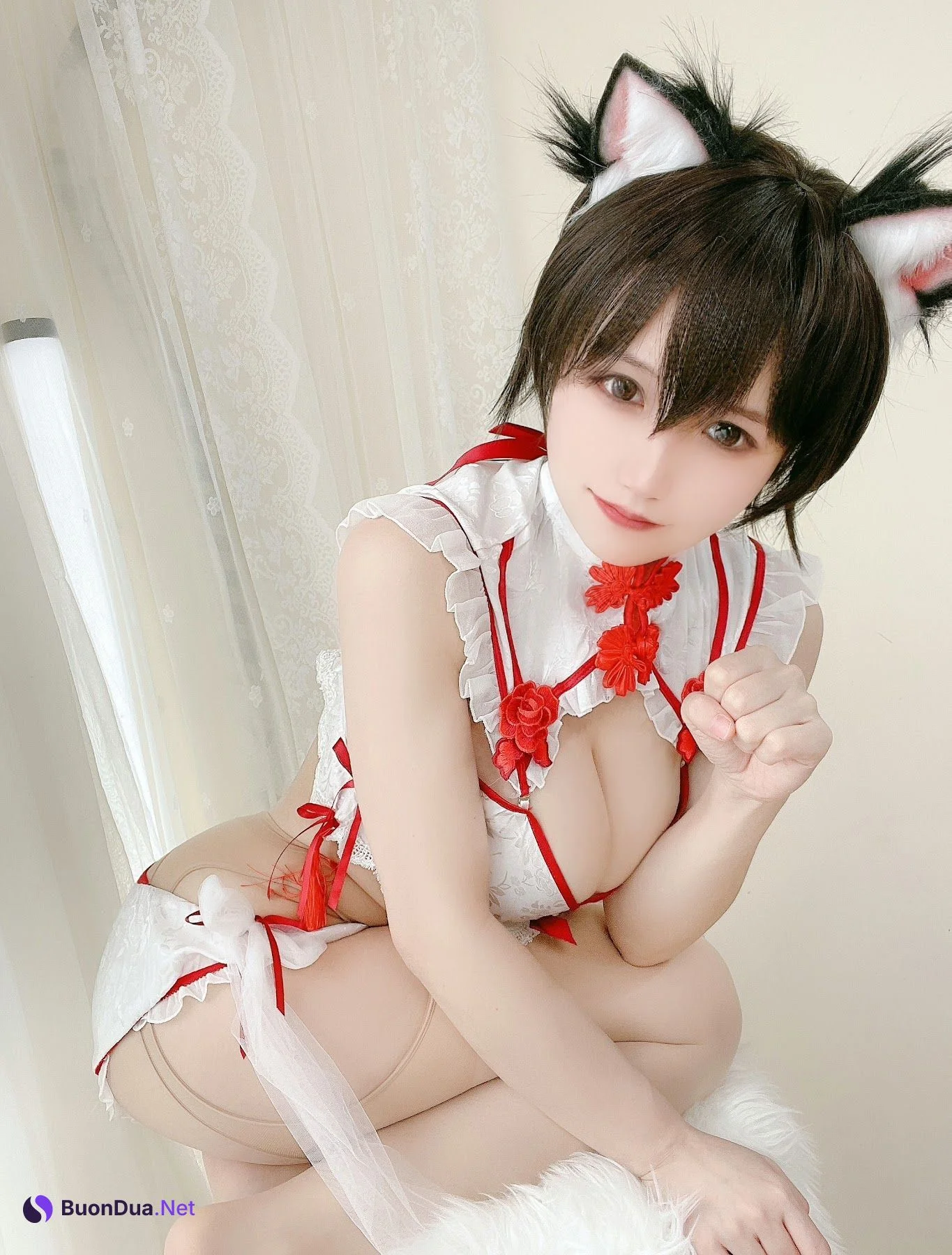Coser@小仓千代w No.017 短发猫耳 - Photo 4