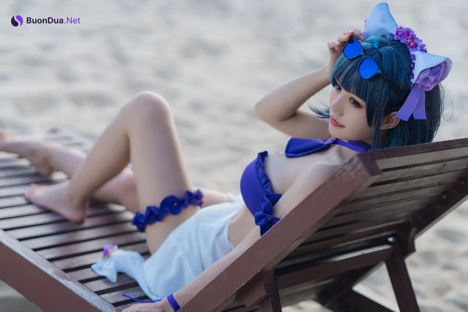 Coser@小仓千代w No.044 1月舰长 柴郡泳装 - Photo 17