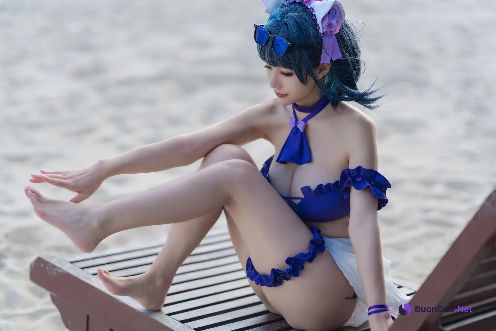Coser@小仓千代w No.044 1月舰长 柴郡泳装 - Photo 20
