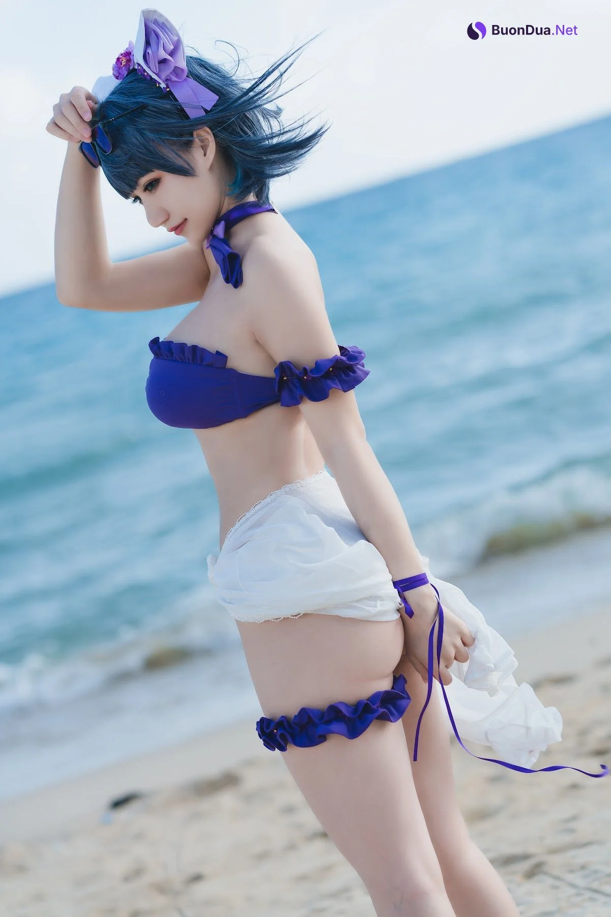 Coser@小仓千代w No.044 1月舰长 柴郡泳装 - Photo 5