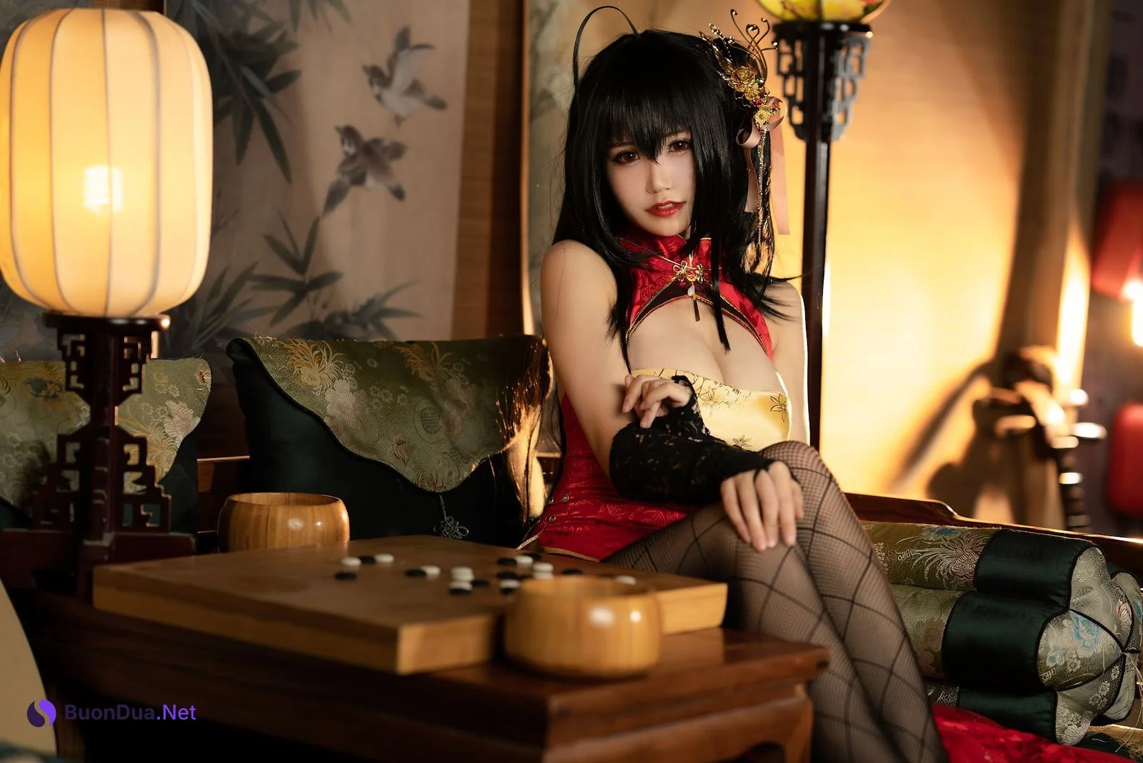 Coser@小仓千代w No.058 大凤旗袍 - รูปภาพ 12