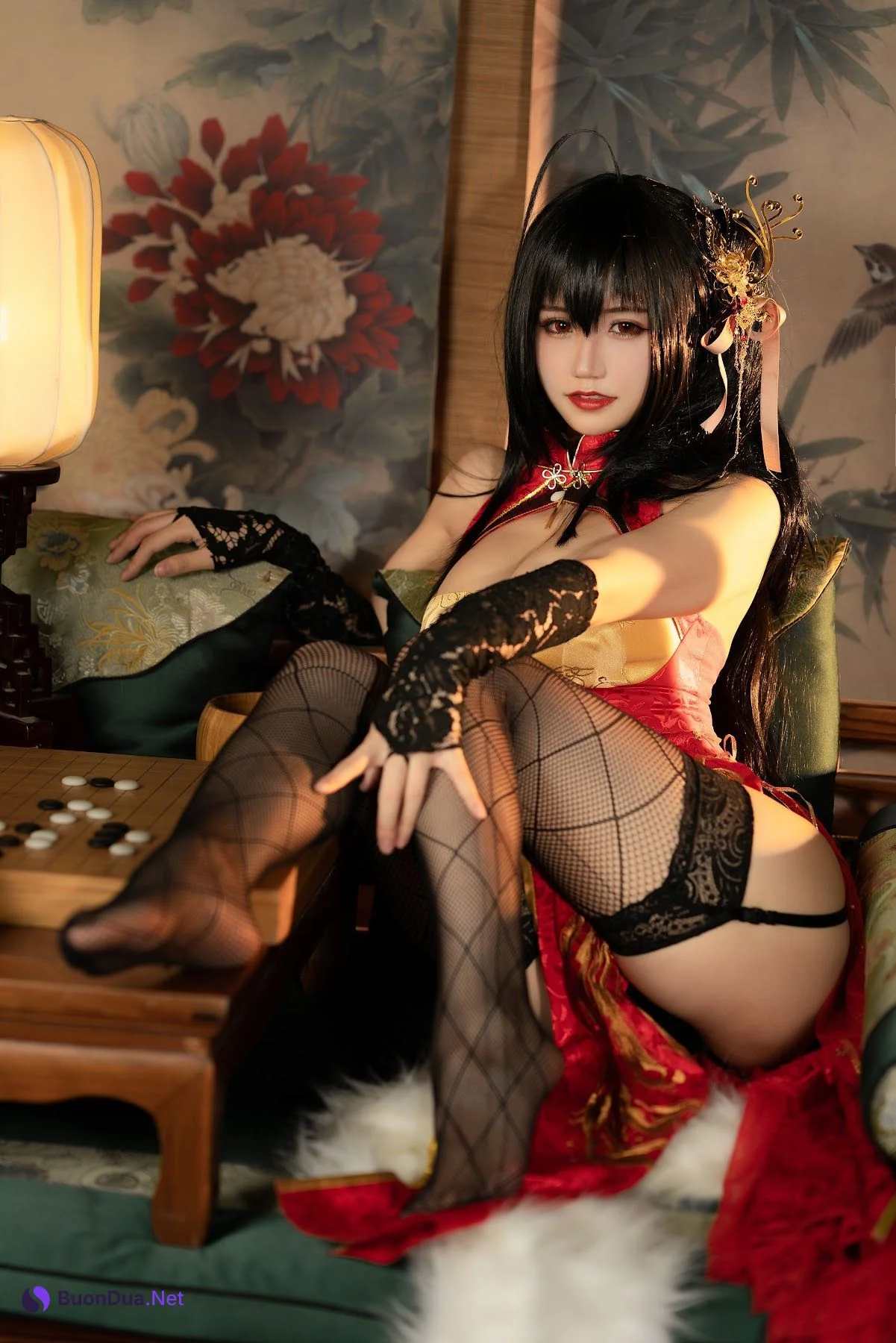 Coser@小仓千代w No.058 大凤旗袍 - รูปภาพ 14