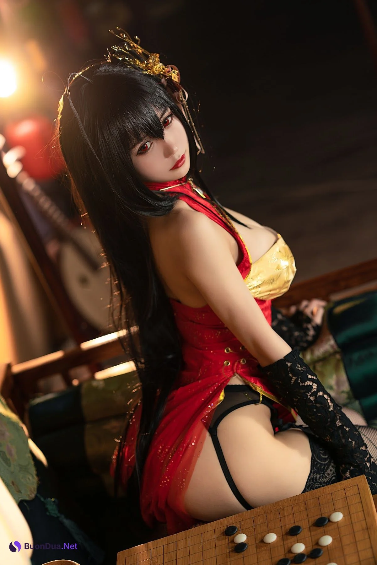 Coser@小仓千代w No.058 大凤旗袍 - รูปภาพ 16