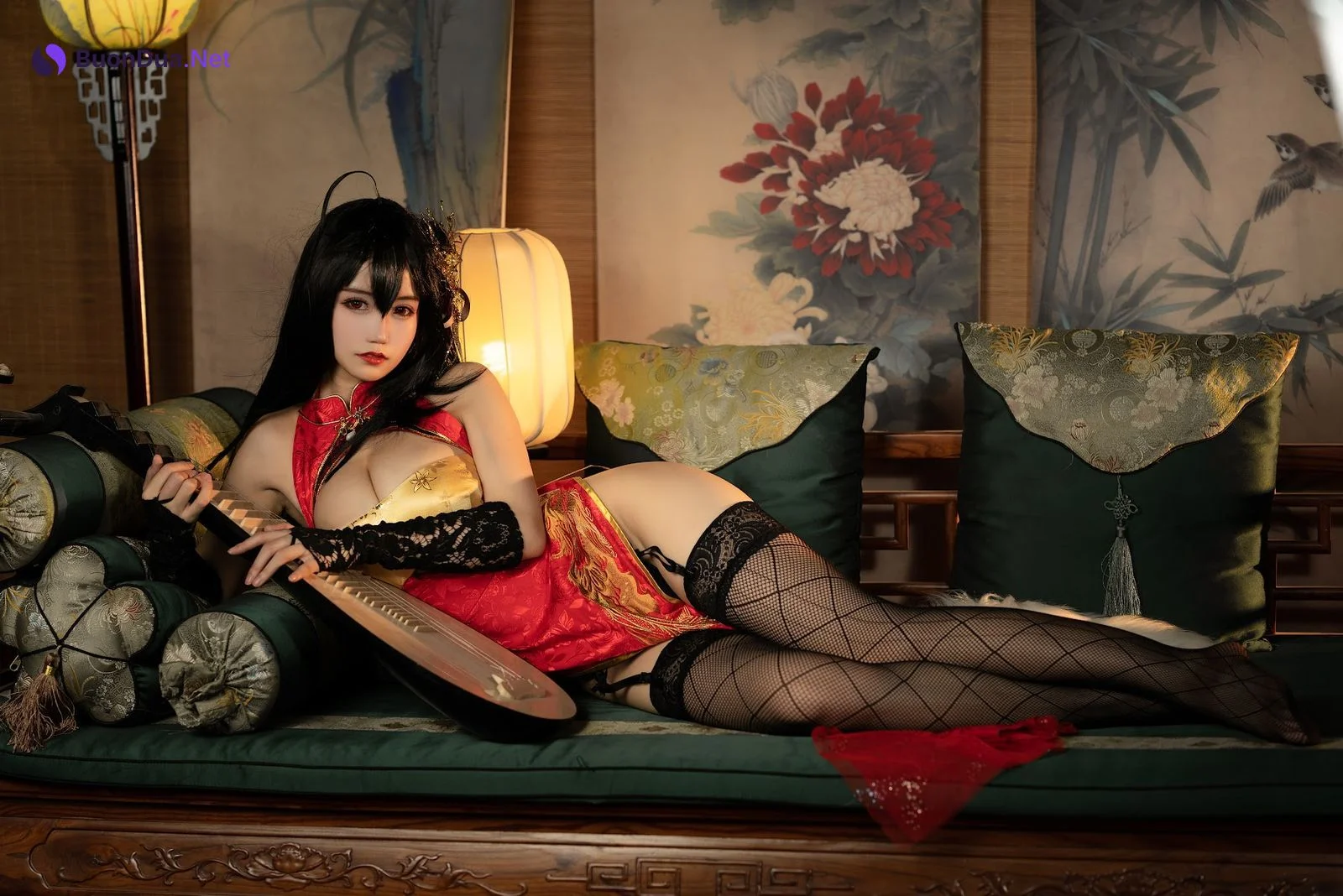 Coser@小仓千代w No.058 大凤旗袍 - รูปภาพ 17