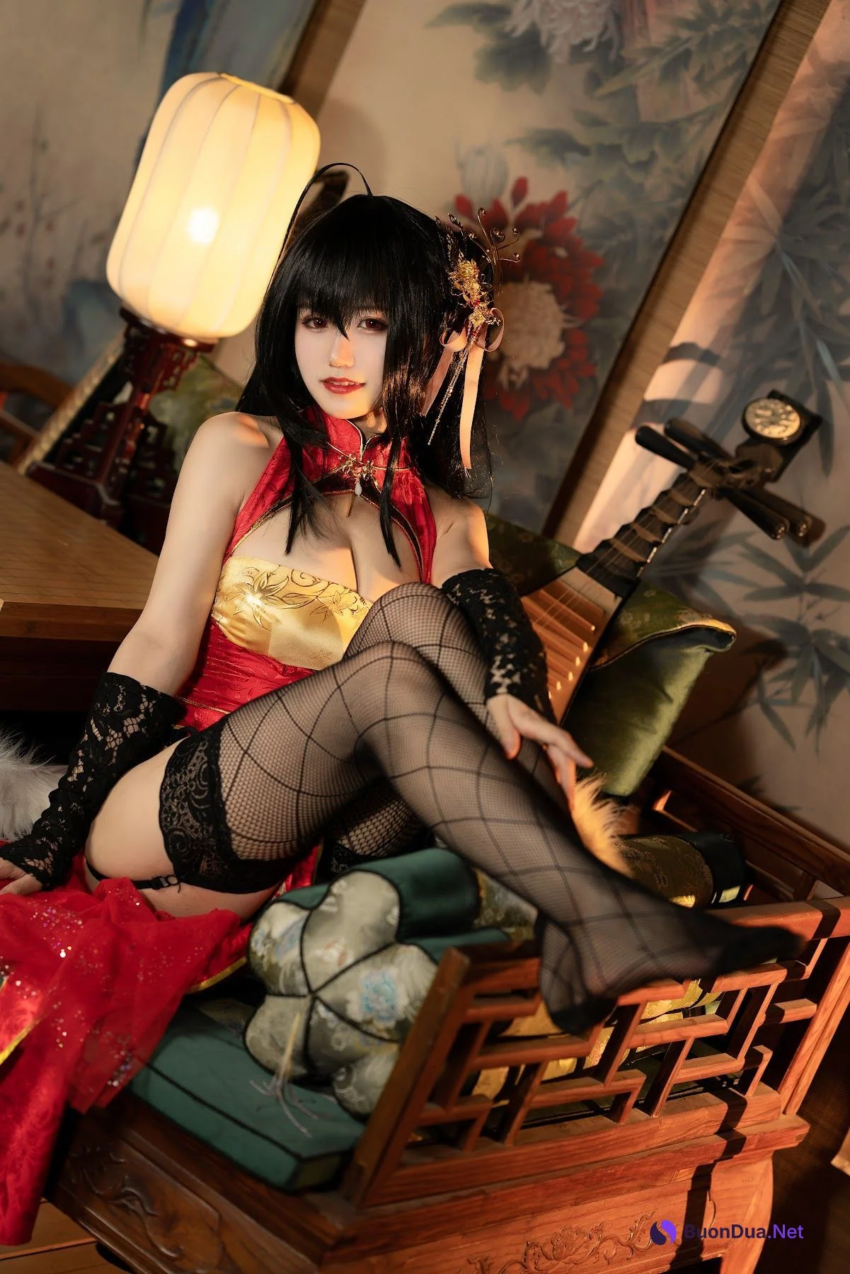 Coser@小仓千代w No.058 大凤旗袍 - รูปภาพ 6